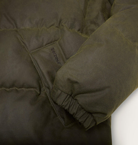 SOREL X Barbour Transport Wax Puffer Jacket