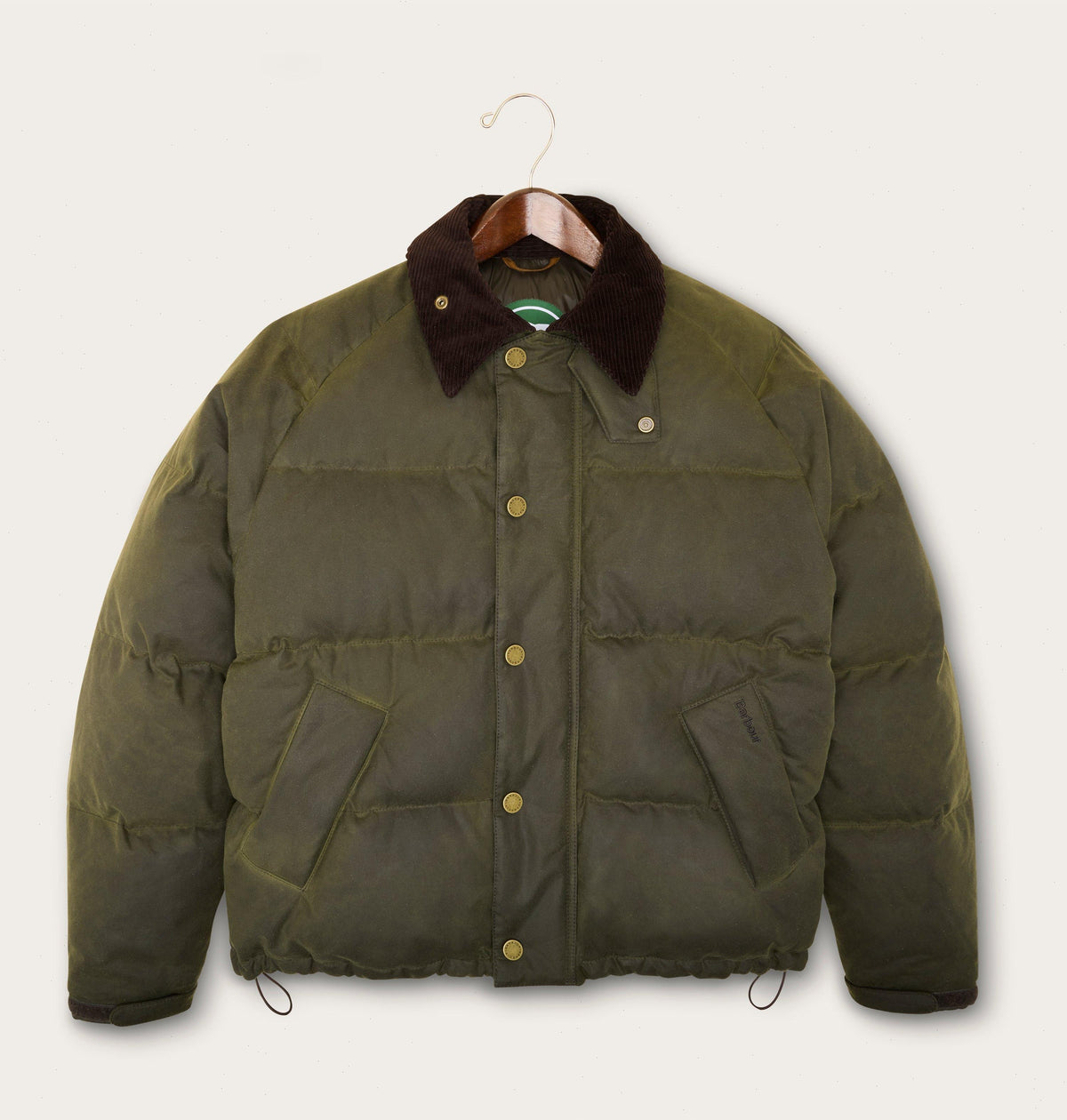 SOREL X Barbour Transport Wax Puffer Jacket