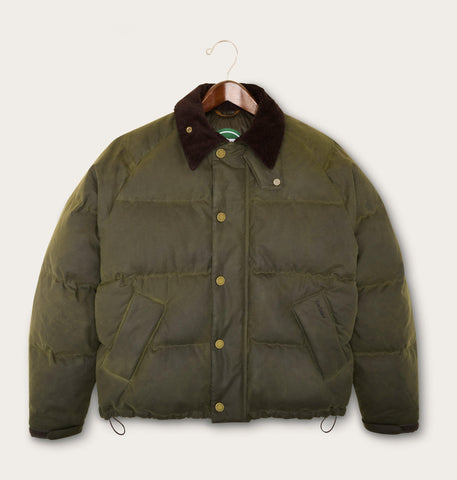 SOREL X Barbour Transport Wax Puffer Jacket